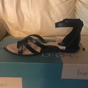 b.o.c. Black Strappy Sandals